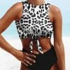 Miss Norst Leopard Print Strappy High Waist Bikini