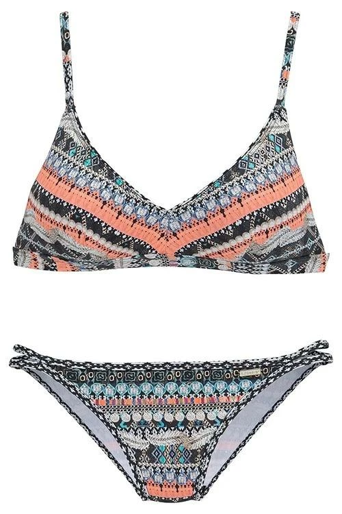 Miss Norst Vintage Print Floral String Bikini Set - Image 6