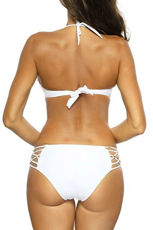 Miss Norst Contrast Halter Cross Bikini - Image 3