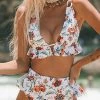 Miss Norst Stringy Selvedge Flower Print Bikini