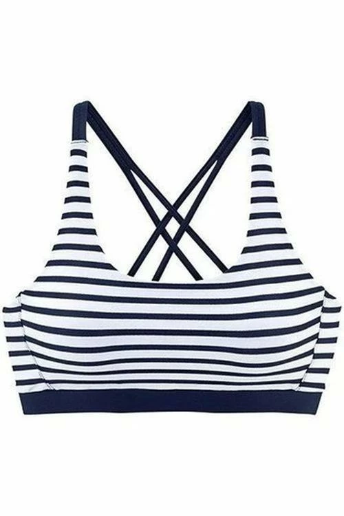 ShopMeLook Striped Print Two Piece Bikini - Image 4