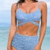 MySwimsuit Polka Dot Print High Waist Bikini Set