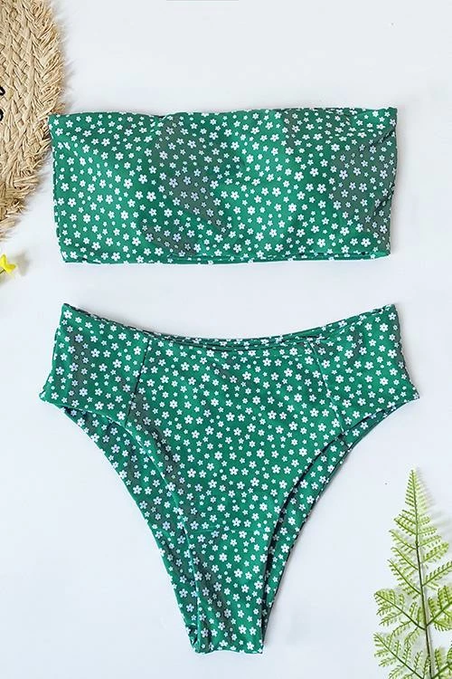 Miss Norst Small Floral Strapless Bikini - Image 4