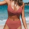 Miss Norst V-Neck High Waist Bikini Set