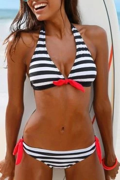 Miss Norst Stripe Bandage Bikini
