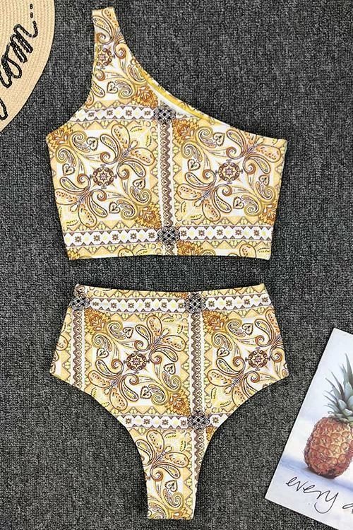 Miss Norst Retro One Shoulder High Waist Bikini - Image 5