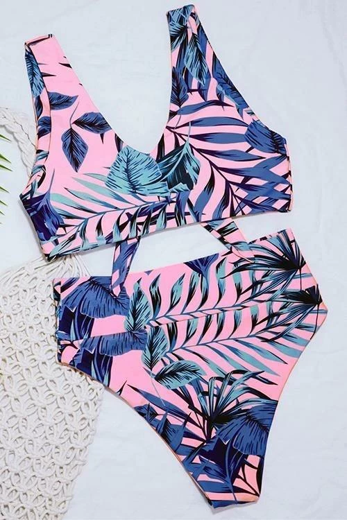 Miss Norst Knotted Sexy High Waist Lace-Up Bikini - Image 4