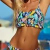 Miss Norst Tropical Print Ruffled Bikini Set