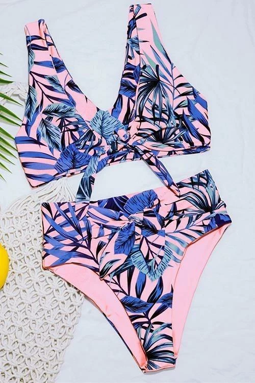 Miss Norst Knotted Sexy High Waist Lace-Up Bikini - Image 3