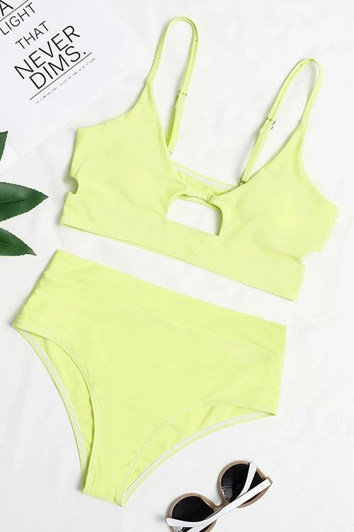 FloruitShow Hollow High Waist Bikini - Image 19