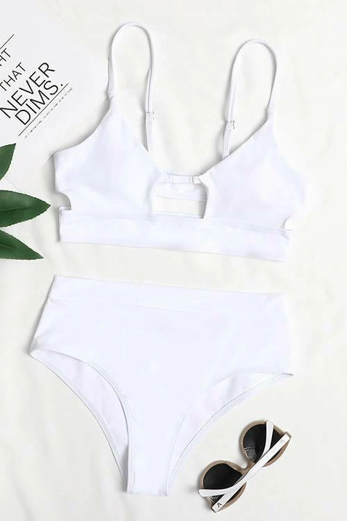 FloruitShow Hollow High Waist Bikini - Image 18