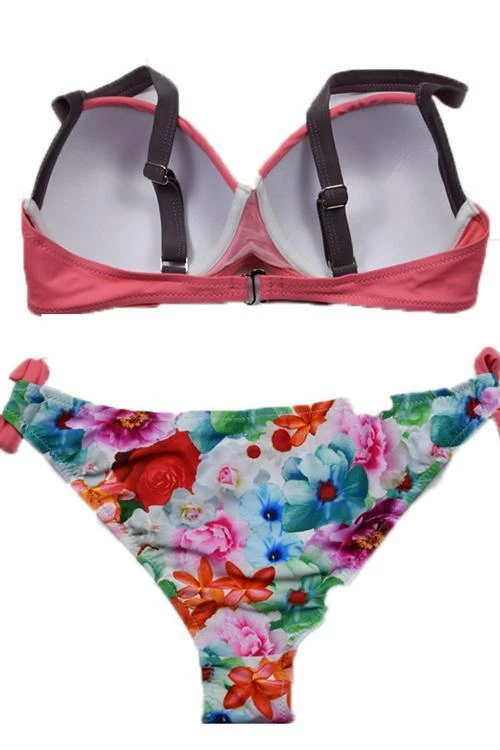 Miss Norst Sexy Gathered Print Bikini - Image 8