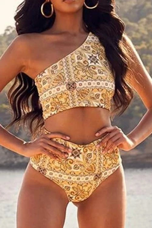 Miss Norst Retro One Shoulder High Waist Bikini - Image 3