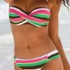 Miss Norst Stripe Halter Bikini