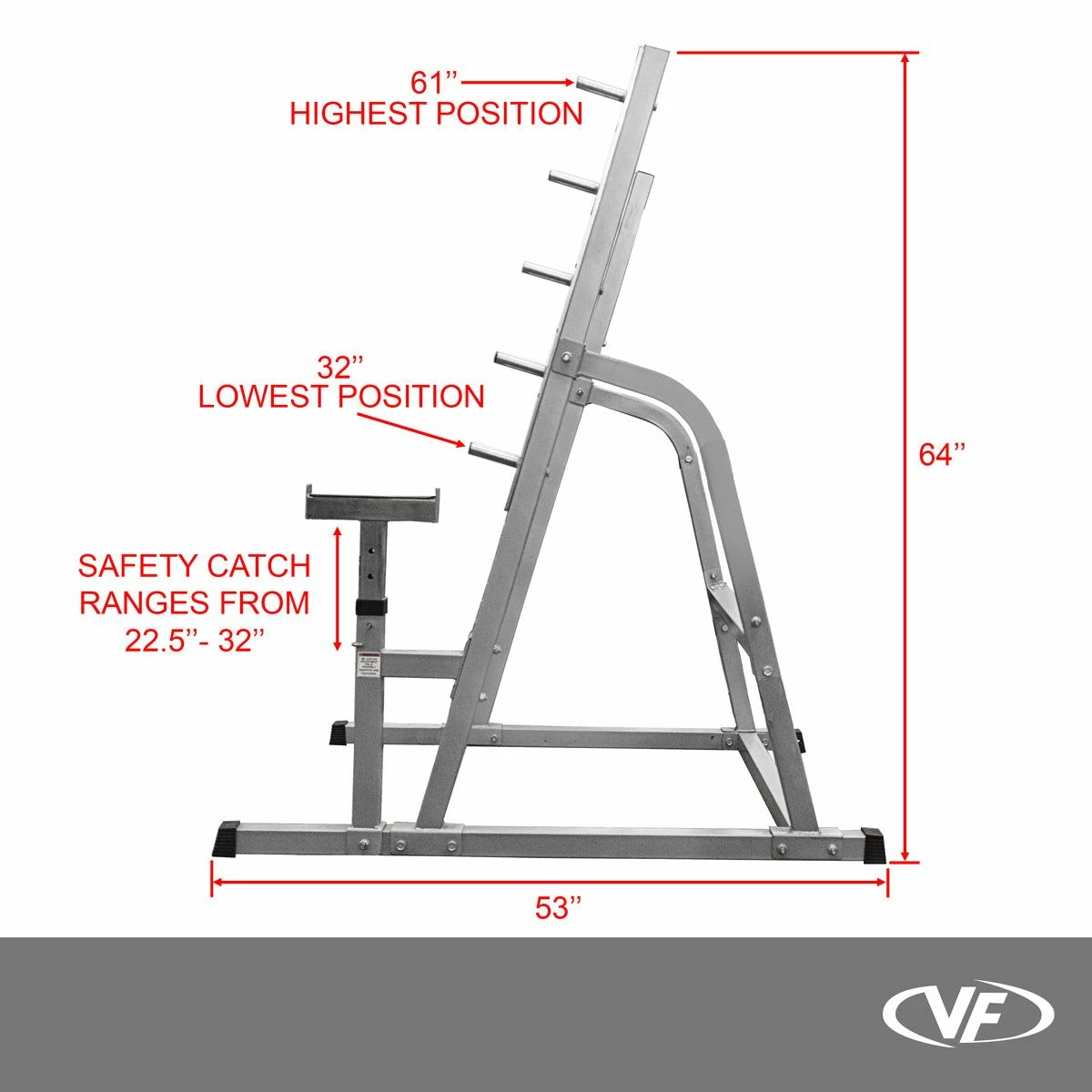 Valor Fitness BD-4, Squat/Bench Press Rack - Image 11