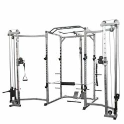 Valor Fitness BD-41BCCL, Power Rack W/ Lat Pull & Cable Crossover Attachments