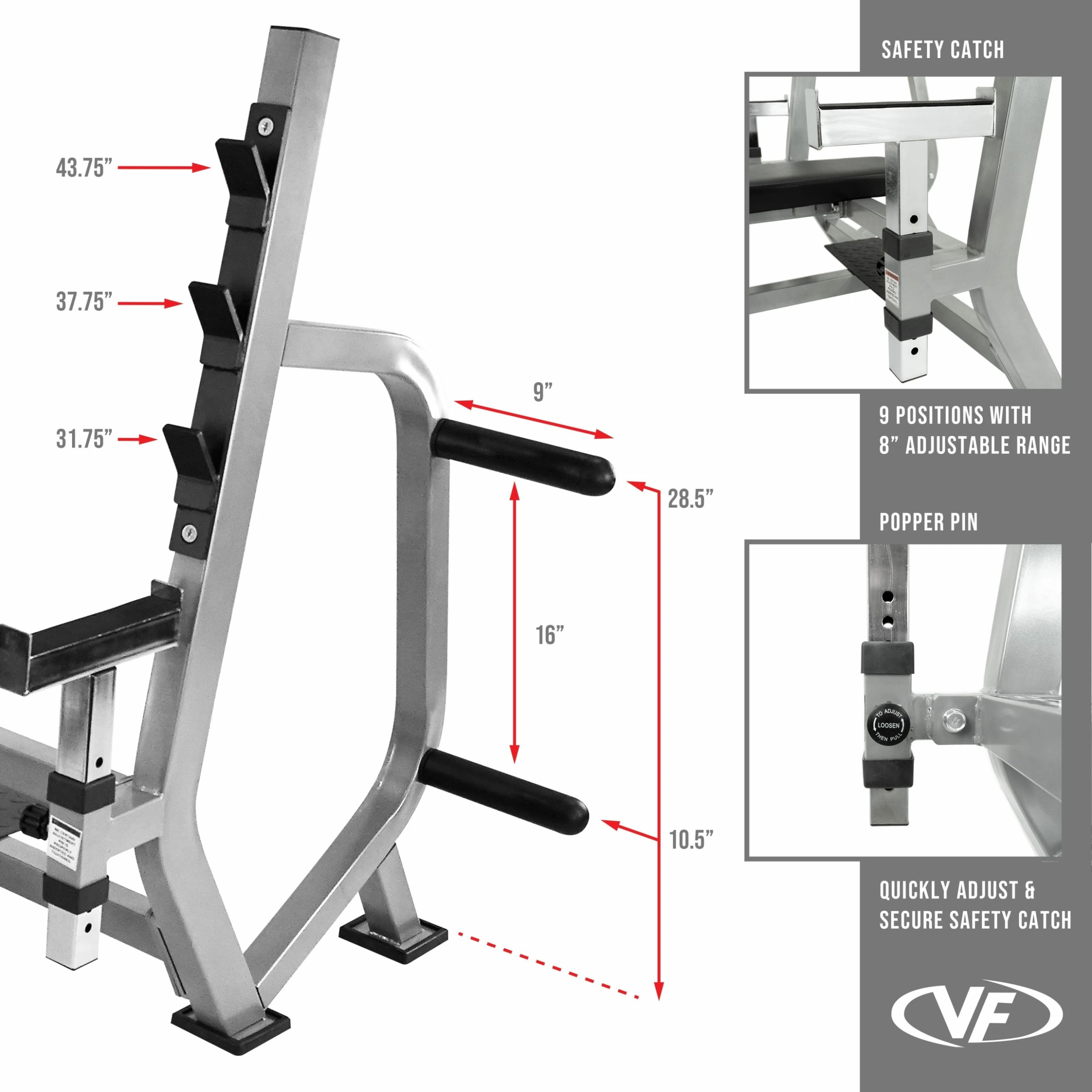 Valor Fitness BF-49, Olympic Bench Press Station - Image 3