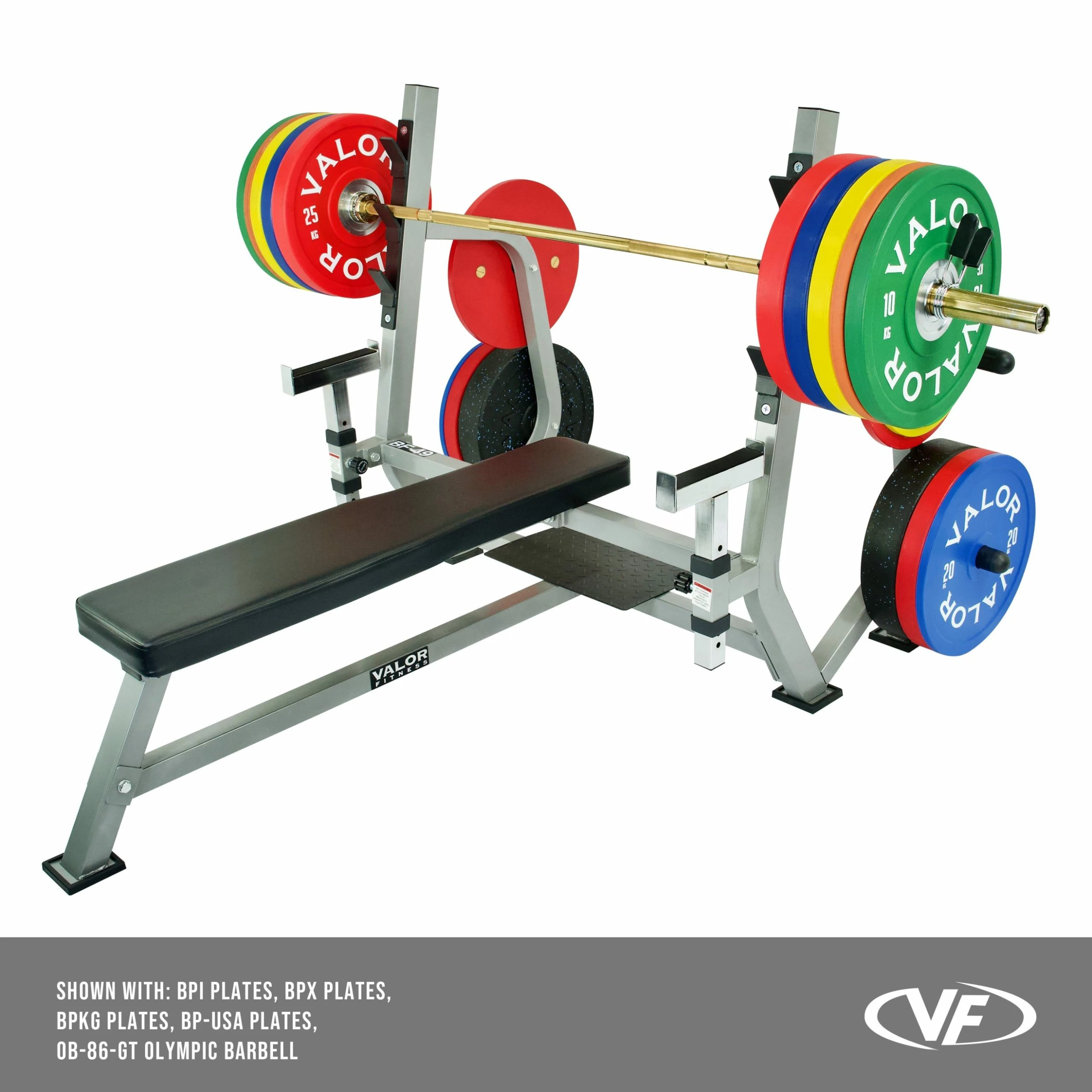 Valor Fitness BF-49, Olympic Bench Press Station - Image 4