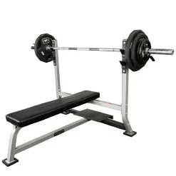 Valor Fitness BF-7B200, Olympic Bench Bundle W/ Barbell & Olympic Plates
