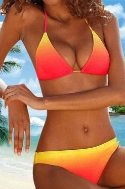 Miss Norst Gradient Halter Strap Bikini