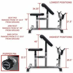 Valor Fitness CB-6, Adjustable Arm Curl Bench 18 Valor Fitness CB-6, Adjustable Arm Curl Bench -SportsArt Shop cb 6 adjustable arm curl bench 9