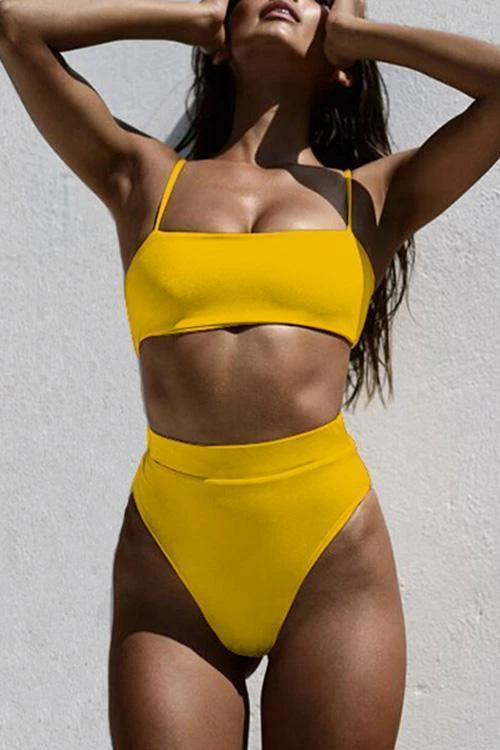 Miss Norst Solid Color High Waist Bikini - Image 9