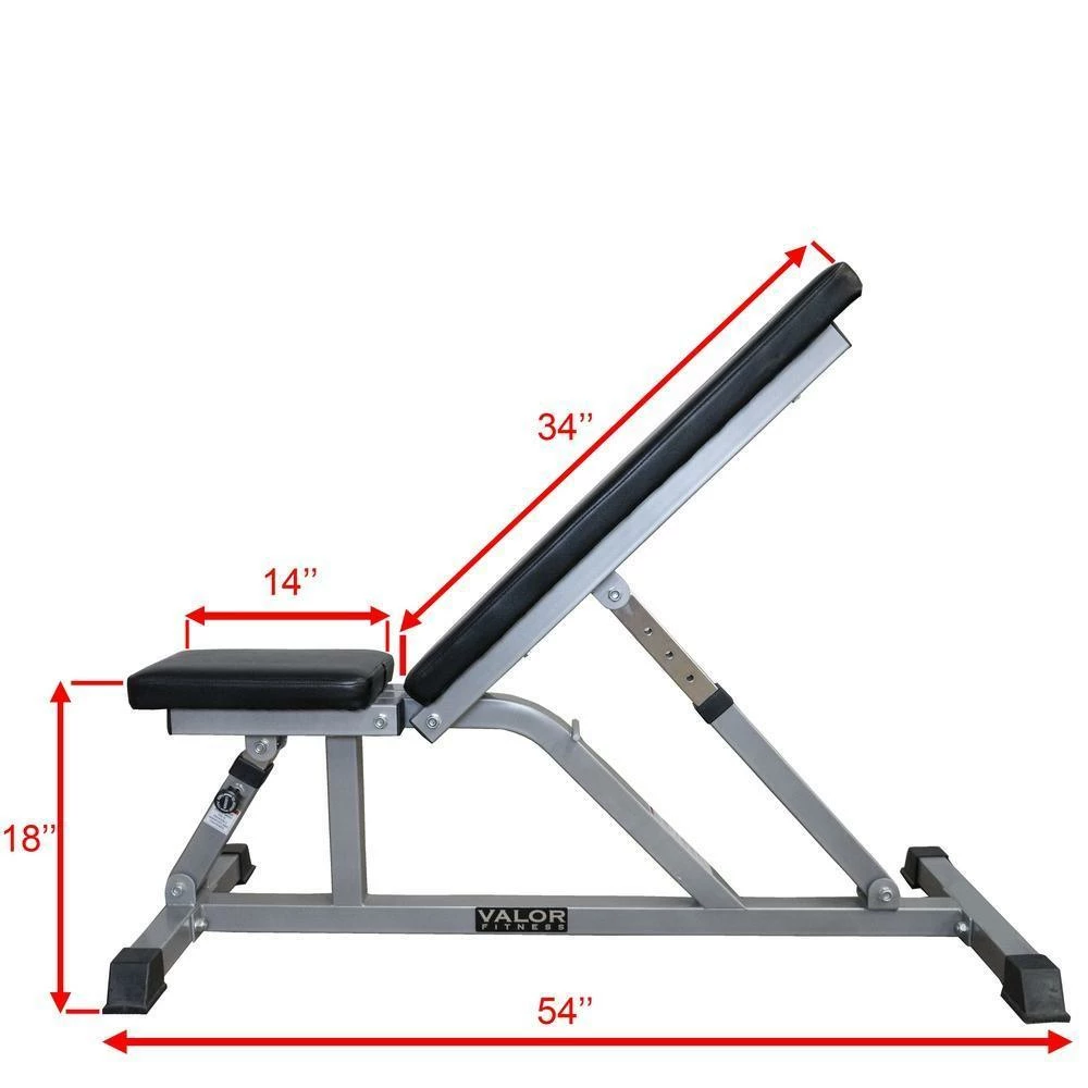 Valor Fitness DD-3, Adjustable Utility Bench - Image 10