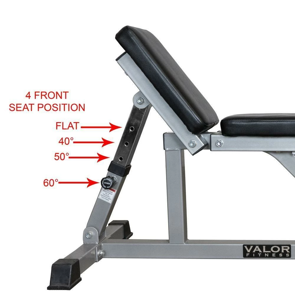 Valor Fitness DD-3, Adjustable Utility Bench - Image 3
