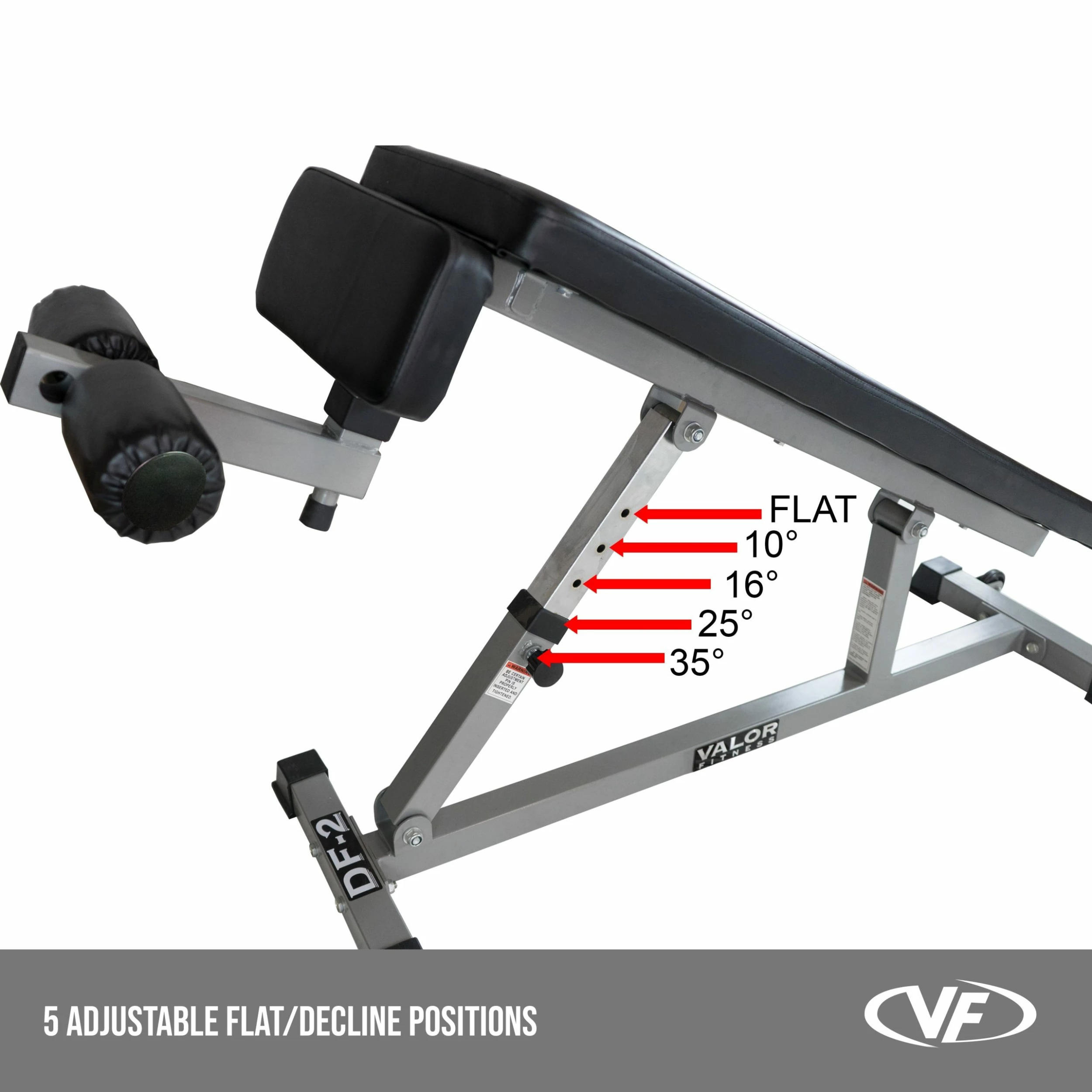 Valor Fitness DF-2, Decline/Flat Bench - Image 5