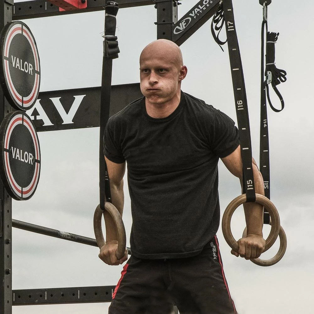 Valor Fitness GRW-1, Wooden Gymnastic Rings - Image 4