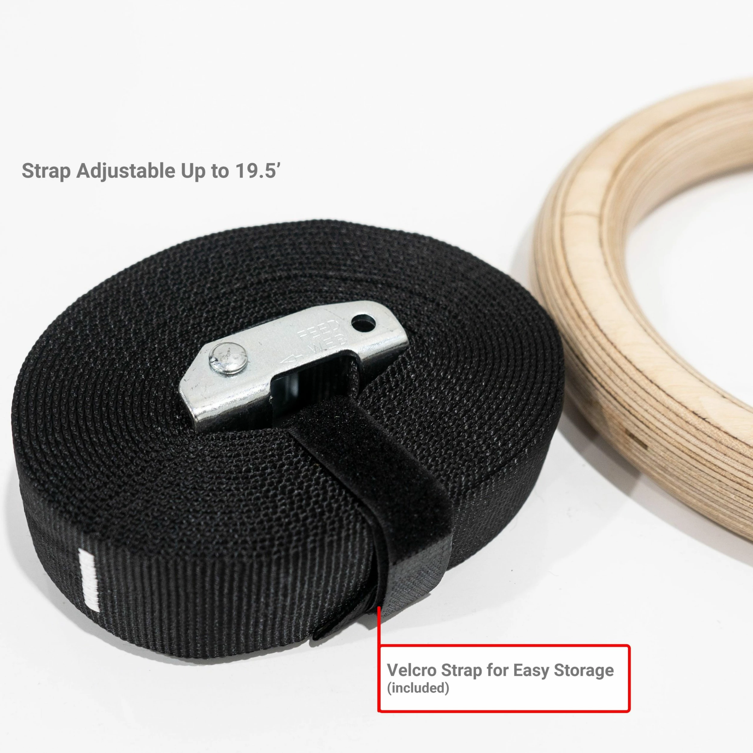 Valor Fitness GRW-1, Wooden Gymnastic Rings - Image 8