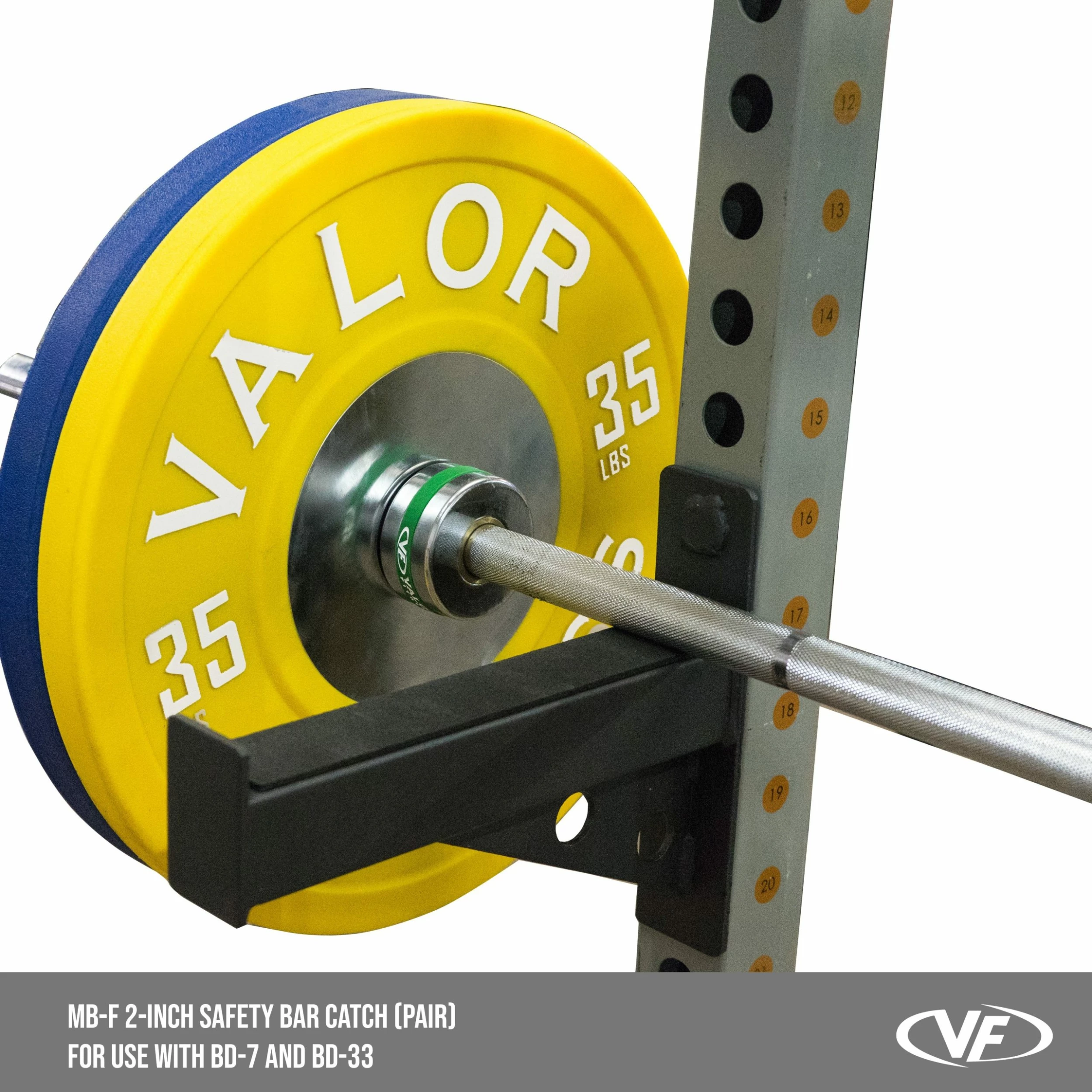 Valor Fitness MB-F, Safety Catch Set For BD-7 & BD-33 Power Racks - Image 2