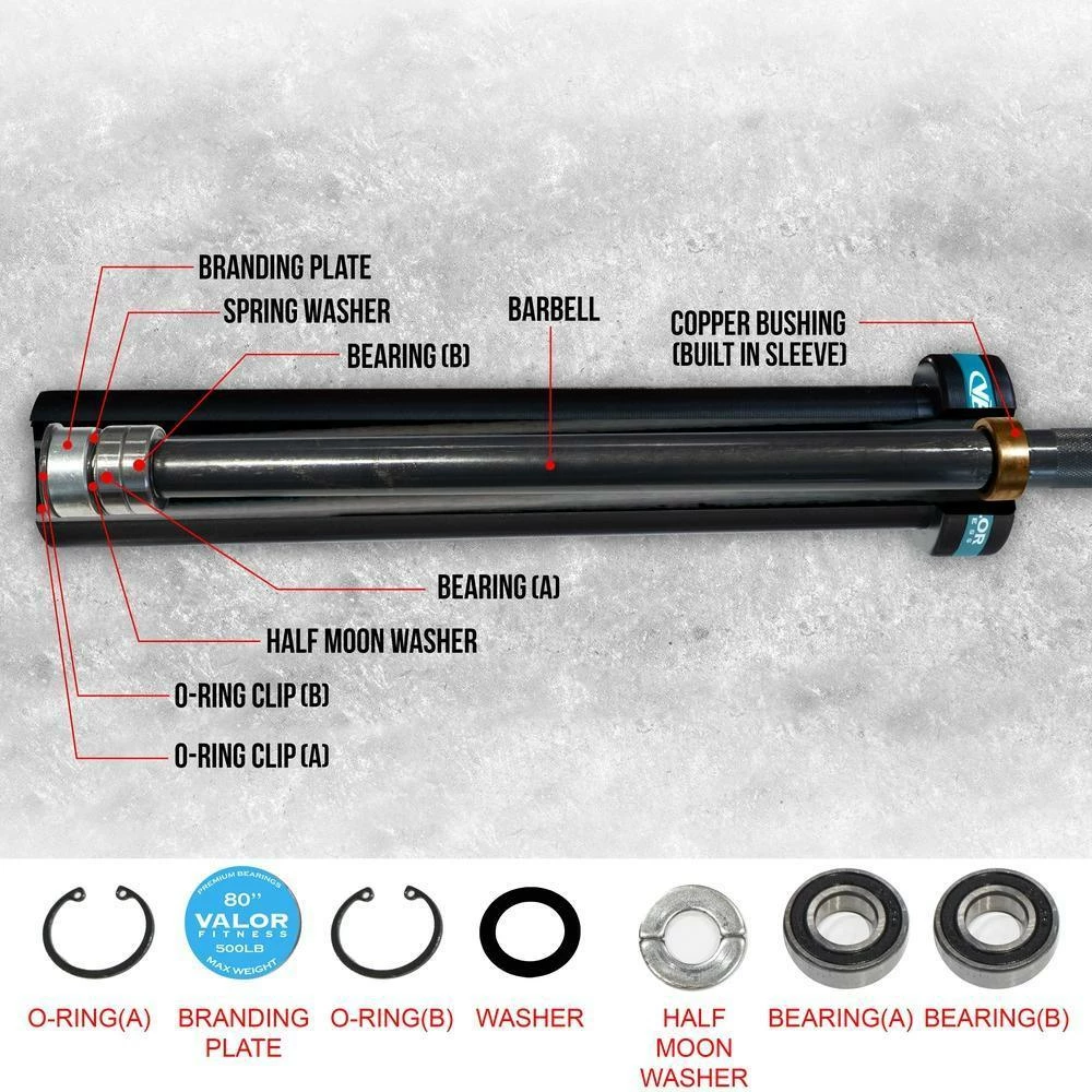 Valor Fitness OB-80-W, Women’s Olympic Barbell - Image 6