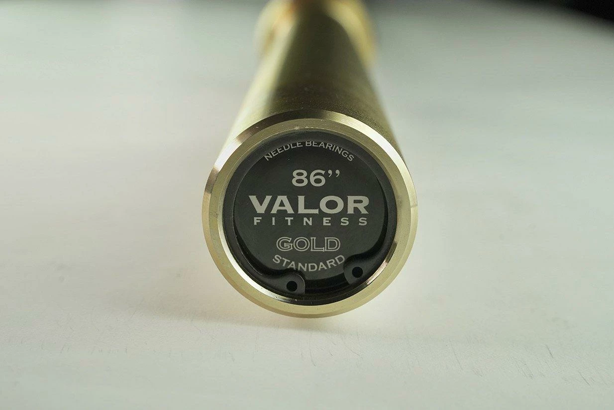 Valor Fitness OB-86-GT, Men's Gold Titanium Needle Bearing Barbell - Image 5