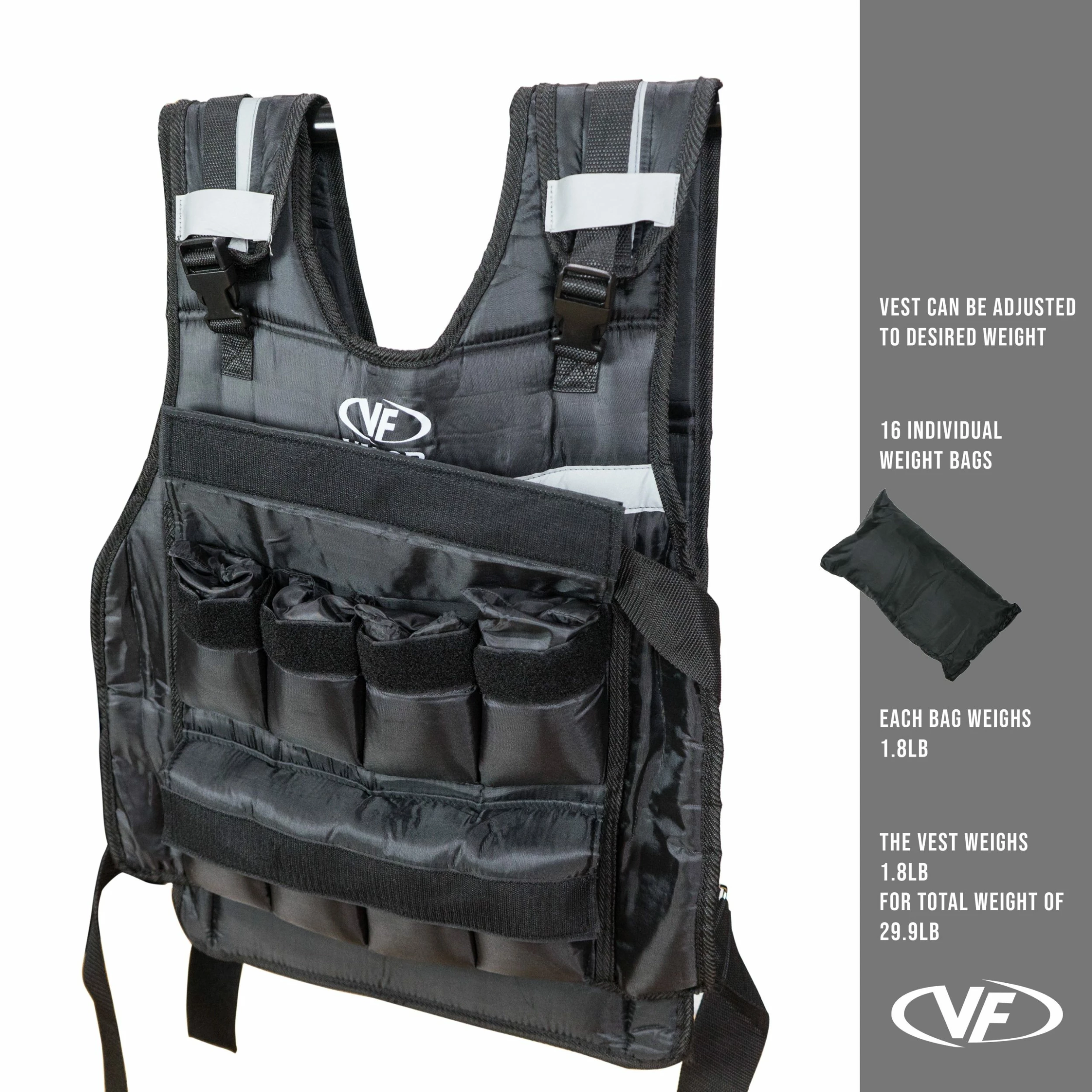 Valor Fitness WV-30, 30lb Weight Vest - Image 7